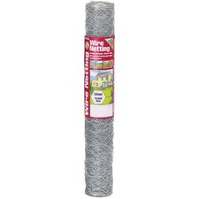 Image of Gardman Galvanised Wire Netting 50mm² Hexagon, 10 x 0.9m
