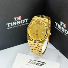 Tissot PRX T137.410.33.021.00 Men's Champagne Dial Stainless Quartz Watch 40mm