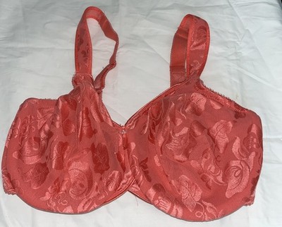 Wacoal 85567 Awareness Underwire Bra 36DD Orange Compote Full Coverage