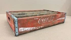 1970s Vintage Coca-Cola Coke 24 Glass Bottle Divide Wooden Wood Crate