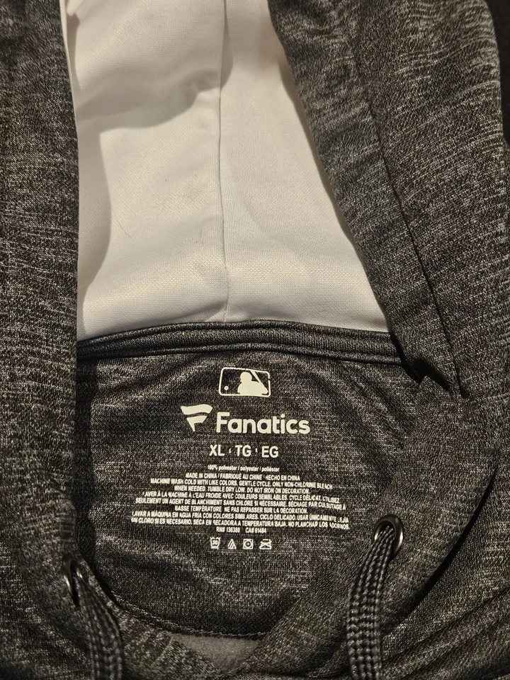 Sudadera con capucha gris de fanáticos del béisbol de los Dodgers de Los Ángeles para hombre talla XL Foto 3 de 4