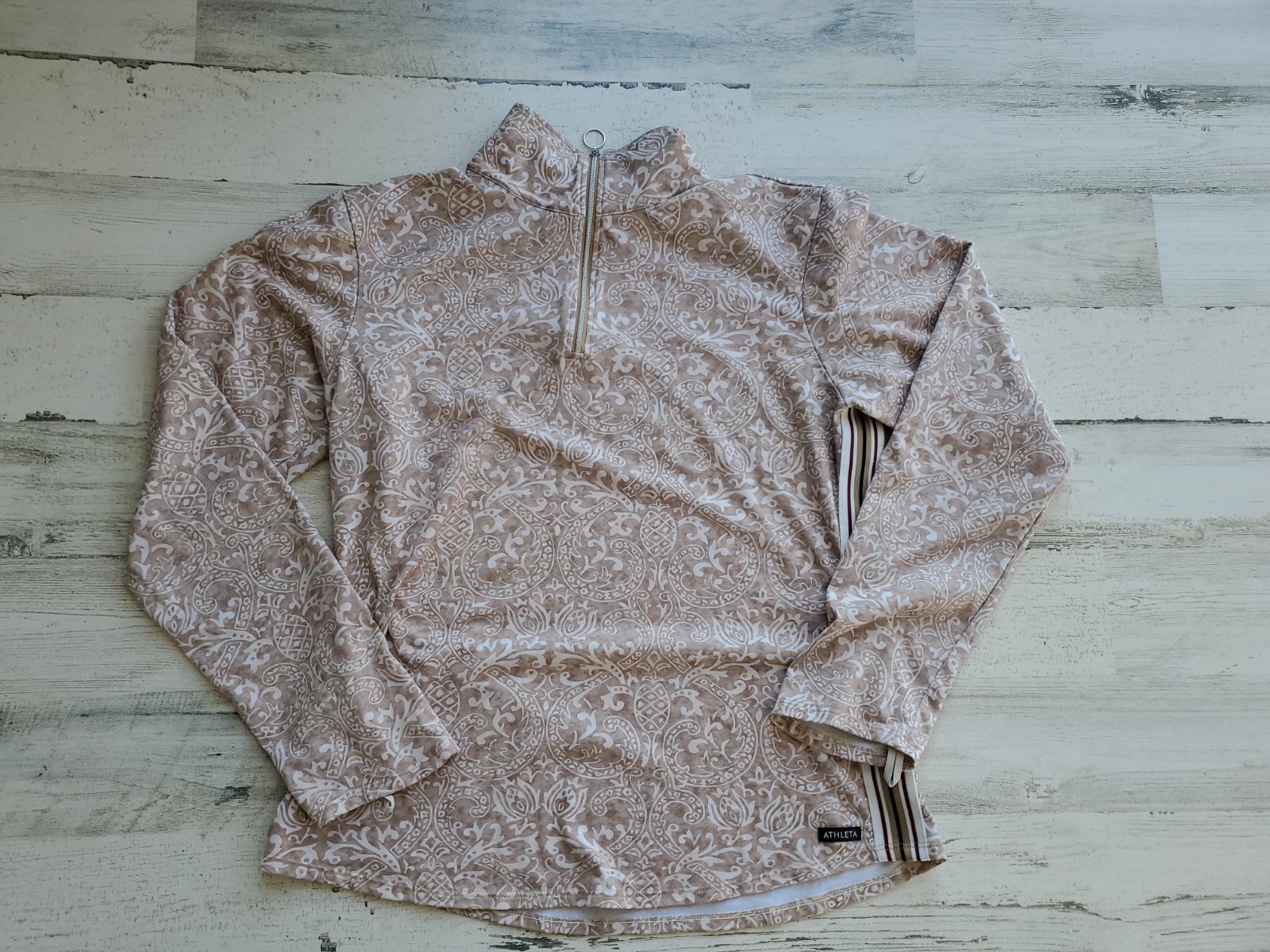 Athleta Workout Running Jacket Pineapple Print La… - image 2