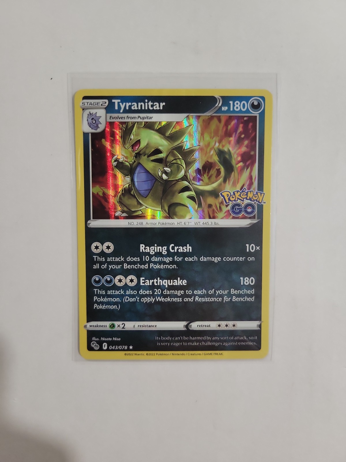 Tyranitar 043/078 Pokémon GO Holo