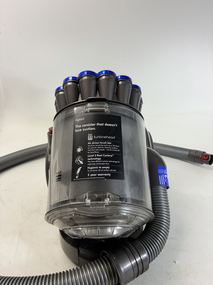 【新品未使用】Dyson DC12 cyclone turbo Dyson DC23 Turbinehead Canister Vacuum Cleaner, Gray/Blue, hose