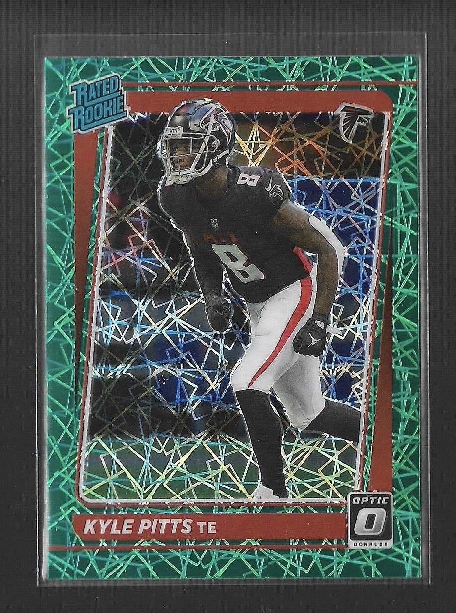 2021 Optic Football #211 Kyle Pitts - Green Velocity