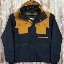 Picture Organic Hidli Jacket Mens Small Hooded Dryplay Bio Shell Waterproof NICE
