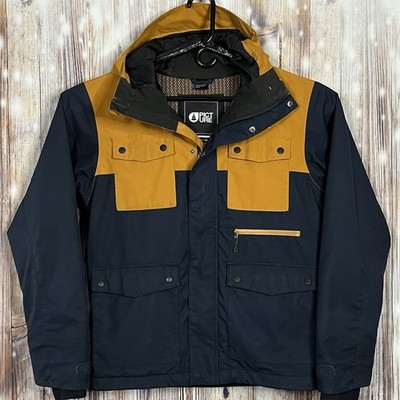 Picture Organic Hidli Jacket Mens Small Hooded Dryplay Bio Shell Waterproof NICE