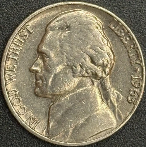 1963-D Jefferson Nickel — photo from the most recent tracked eBay sale