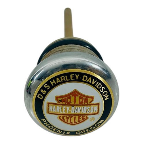 Harley Davidson Softail Fat Boy & Heritage Classic Chrome Oil Tank Bag Dipstick
