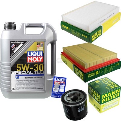 INSPEKTIONSKIT FILTER LIQUI MOLY ÖL 5L 5W-30 für Nissan Juke F15 1.6 Pulsar
