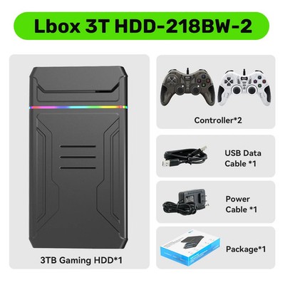 3T Gaming HDD Launchbox OS Retro Game Console