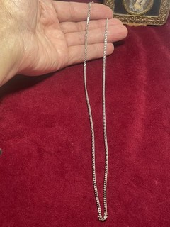 Très Belle Chaîne En Argent Massif 54Cm