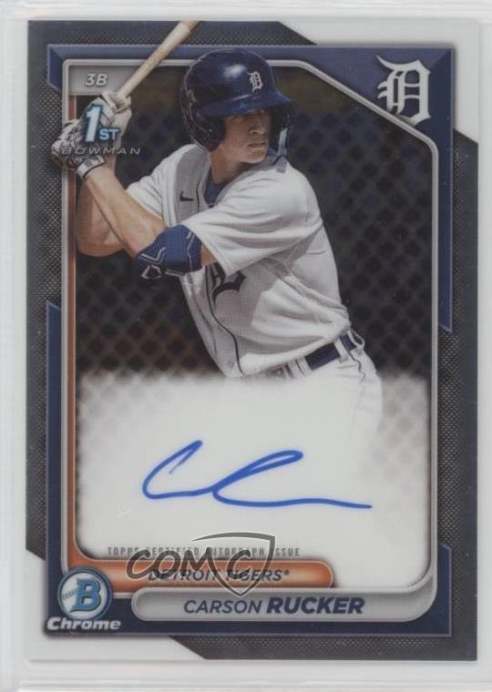 2024 Bowman Chrome Prospect Auto Carson Rucker #CPA-CR Auto 1qn2