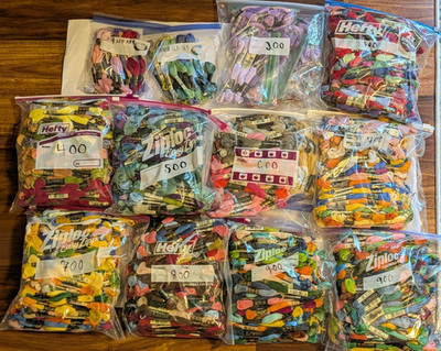Huge estate find - DMC EMBROIDERY FLOSS 1700 skeins Assorted Colors
