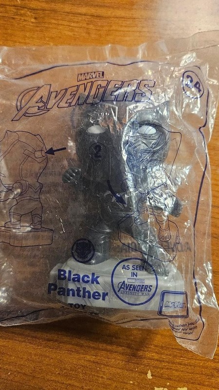 Black Panther 2019 McDonald's Marvel Avengers Happy Meal Toy