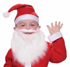 FORUM CHILDREN'S SANTA BEARD WITH MOUSTACHE CHRISTMAS COSTUME ACCESSORY 65716