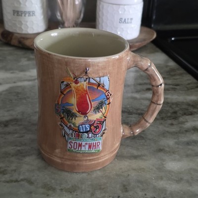 Margaritaville It's 5 O'clock Som-Whr Somewhere Coffee Cup Tea Mug Raised