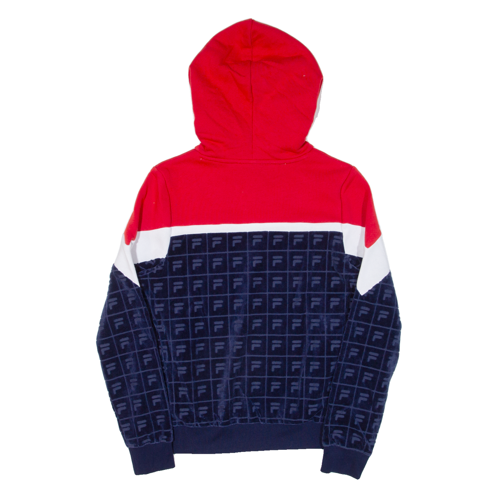 FILA Felpa con cappuccio uomo blu XS