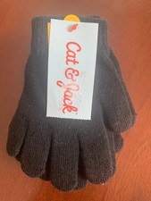 Cat and Jack Children's Black Gloves, three pair, OSFM, NWT
