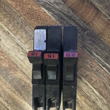 NC120 NC115 FPE 20 Amp 1 Pole Stab-Lok "Thin" Federal Pacific Breakers NC20 RED