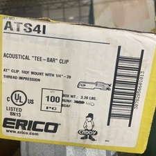 CADDY ERICO ATS4I Acoustical Tee-Bar Clip (BOX OF 110)