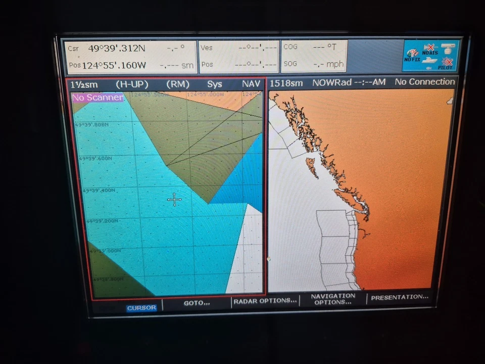 Raymarine E120 E02013 Marine 12.1" FishFinder Radar GPS Chartplotter MFD Display - Image 3 of 4