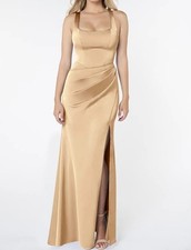 New Gold Azazie Dress  Size A4 (XL)  NEW WITH TAGS