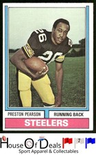 1974 Topps #452 Preston Pearson Pittsburgh Steelers Vintage Football Card