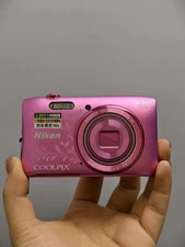 Nikon Coolpix S3600 20.1MP 8x Optical Zoom Digital Camera Pink English Language