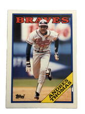 Excellent: Vintage 1988 Topps Andres Thomas Atlanta Braves Trading Card