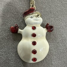 Christmas Snowman Necklace