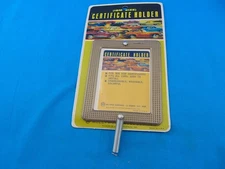 Vintage Hollywood NOS Steering Column Registration Certificate Holder Bronze