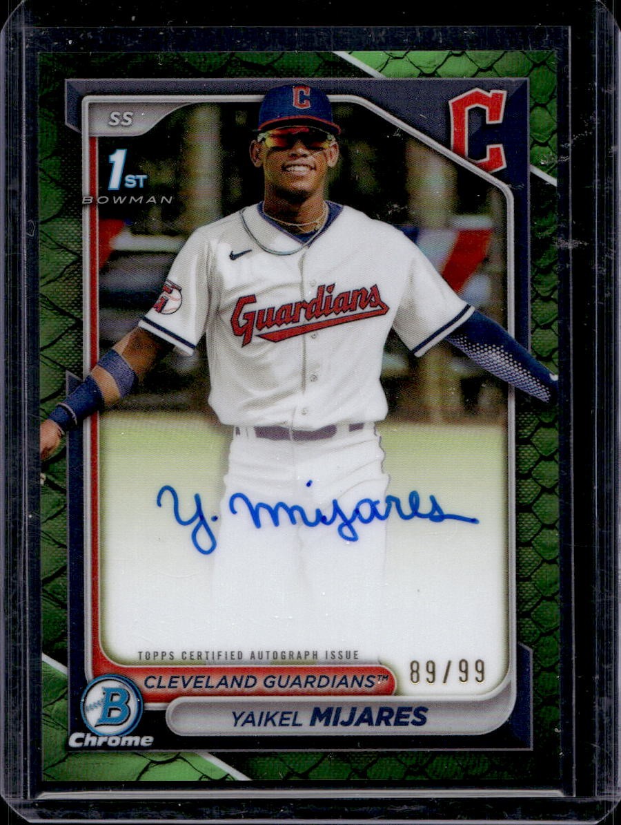 Yaikel Mijares 2024 Bowman Chrome #CPA-YMI Auto Reptilian Green /99
