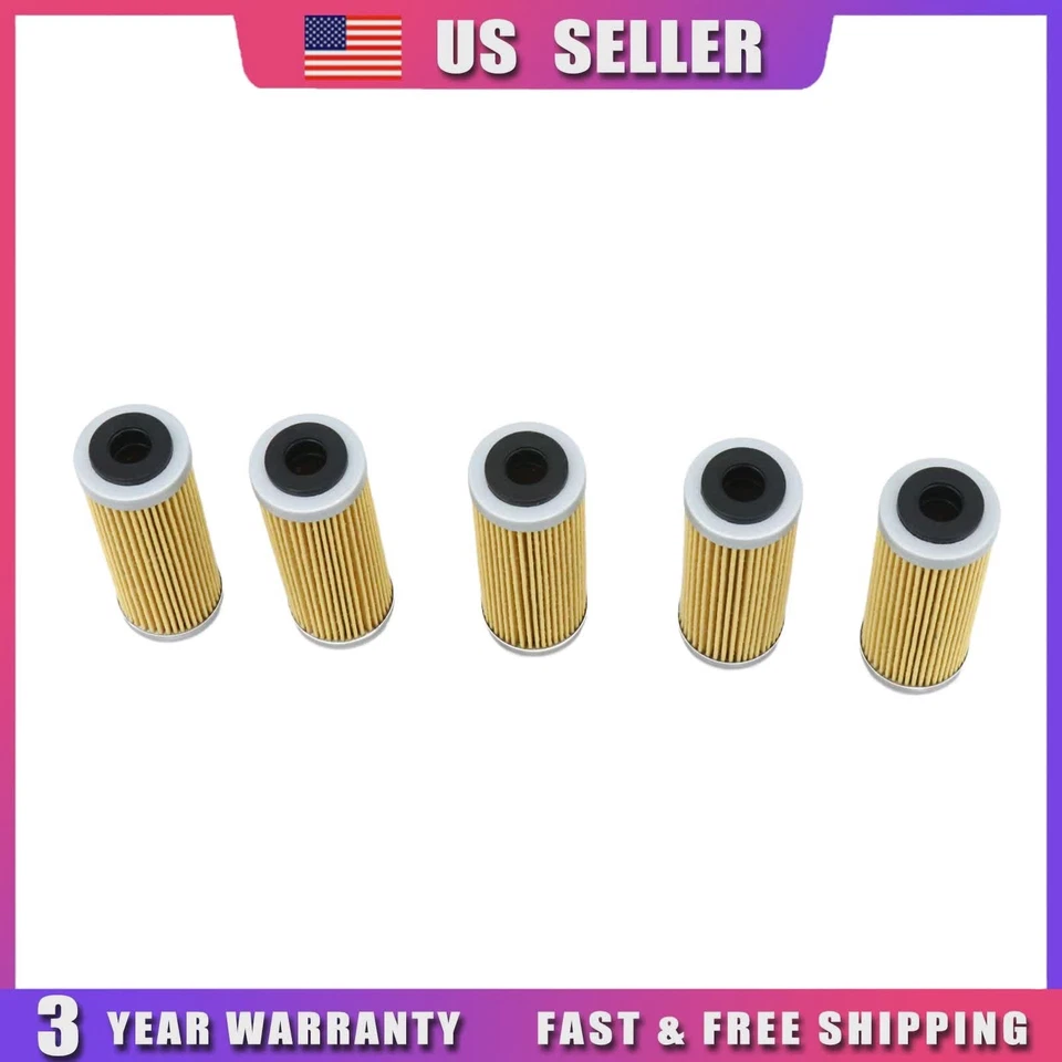 Filtro de aceite 5 piezas para KTM 500 EXC-F 400 XC-W 450 SX-F Husqvarna FX350 FS450 FE501 Foto 4 de 4