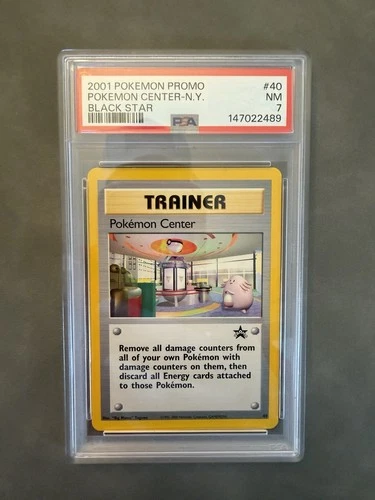 2001 POKEMON CENTER PROMO BLACK STAR #40 PSA 7