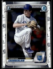 2020 Bowman Draft #BD-84 Christian Chamberlain Chrome Baseball Card 2902M