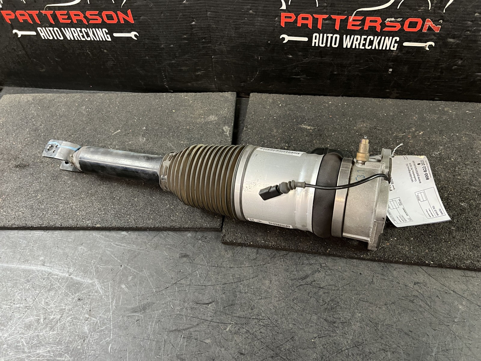 03-12 BENTLEY CONTINENTAL REAR DRIVER LEFT LH AIR RIDE STRUT SHOCK 3W0616001C