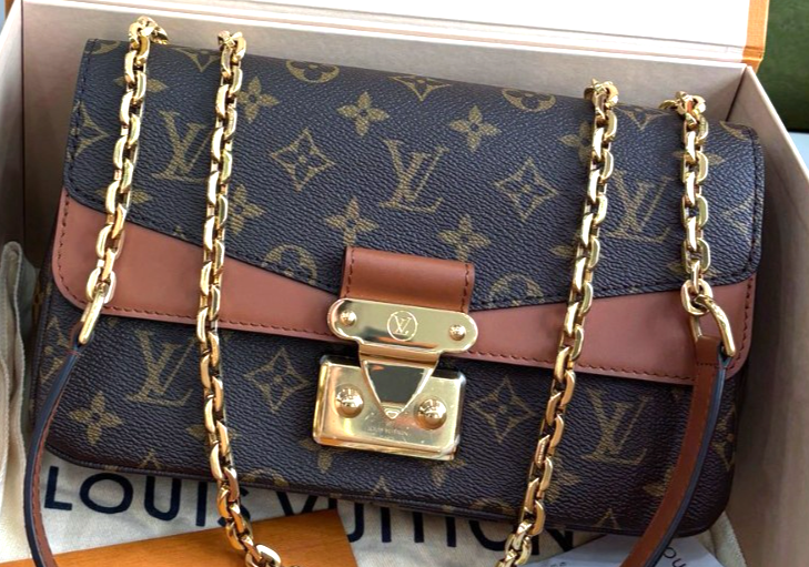 Louis Vuitton Marceau Monogram Crossbody Bag with Chain Strap for Women