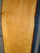 live edge wild cherry slab lumber rustic table top L85" W 11 3/4" 1/4 T 7/8"