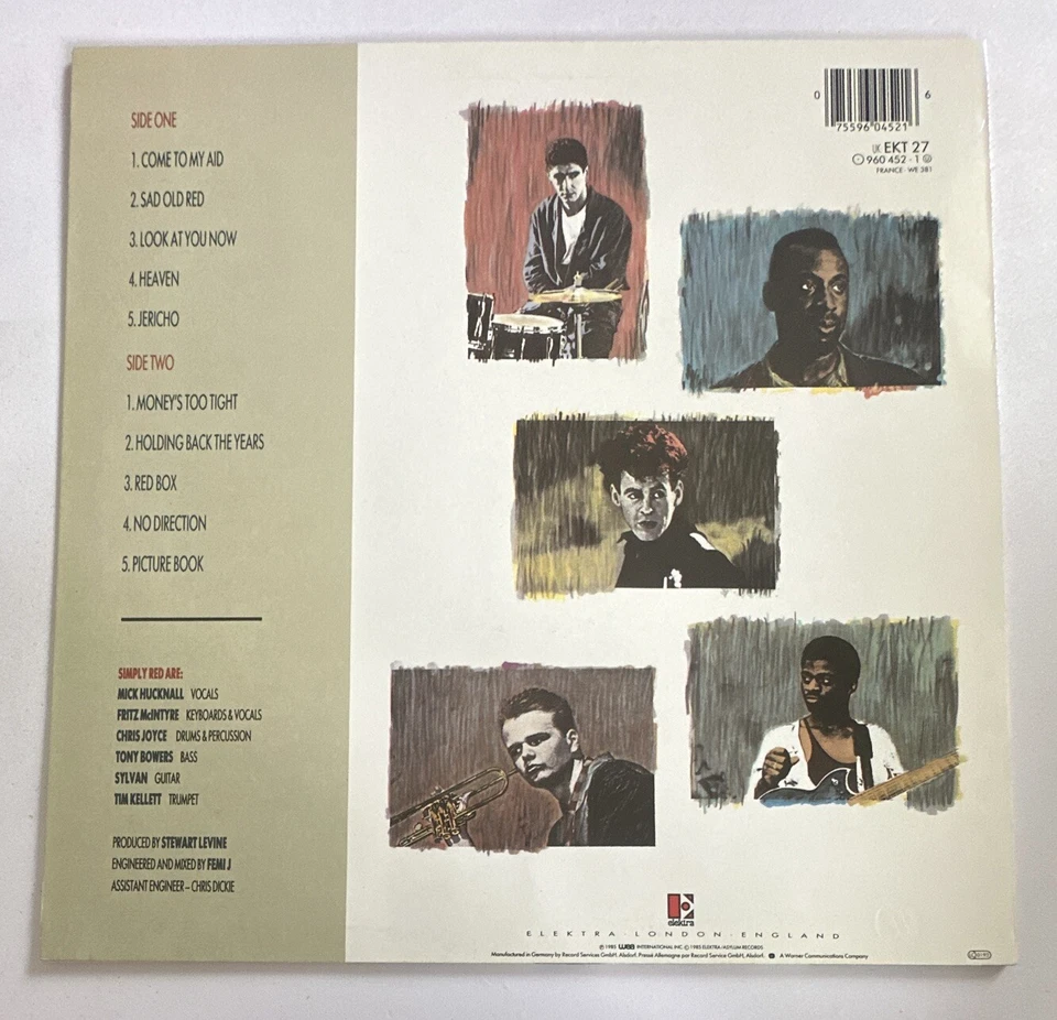 Simply Red Picture Book 12" Vinyl LP 1985 Elektra Records EKT 27 960 452-1 EX - Image 3 of 4
