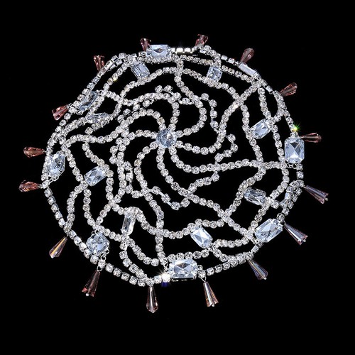 Punk Rhinestone Fringed Hair Chain Headband Crystal Bridal Headwear Headpiece - Picture 29 of 45
