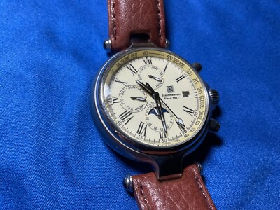 AUTHENTIC Men s Steinhausen Triple Date Chronograph Watch VERY NICE!