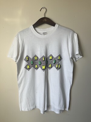 Vintage 80s Think Surf Hawaii Live, Inc Double Sided Graphic Tee Shirt Stedman L