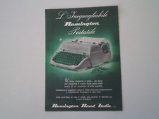 advertising Pubblicità 1958 REMINGTON PORTATILE