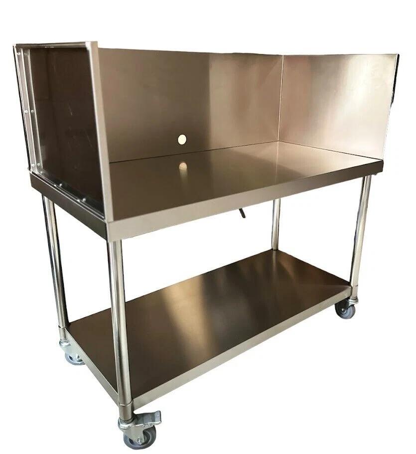 Stainless Steel BBQ Prep Table 1200x600x850MM / Heavy Duty Wheels / no Galvanize - image 4 of 4