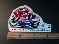 Lucas Oil Drag Bike Racing Decal Sticker Motorcycle NHRA  6.5" x 4.0" Parts