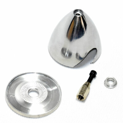 2 Blade 4in 102mm Aluminum Spinner for Nitro Glow Engine Propeller RC Airplane