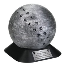 Unique Pet Urn With Paw Prints, Ideal Cremation Urn For Cat or Dog, Dog Urn