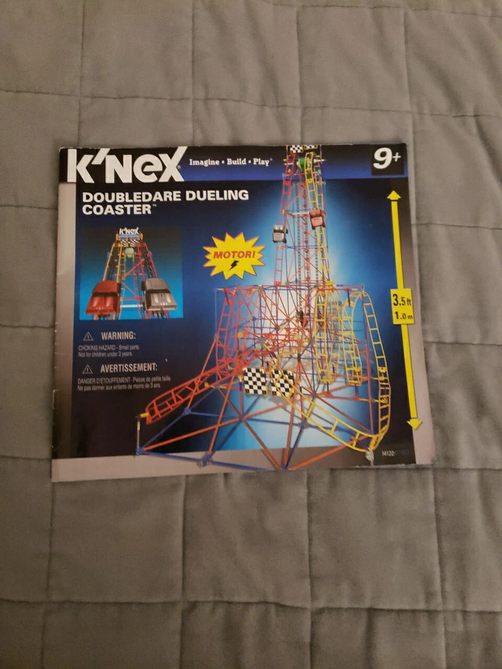 Knex Double Dare Dueling Roller Coaster Building Set Vintage Rare - Image 4 of 4