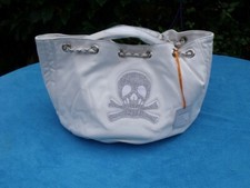 SAC Marc Labat Neuf blanc strass tête de mort gothique romantique